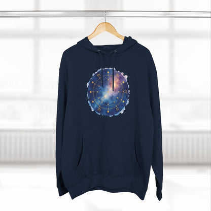 Galaxy Constellation Hoodie — Cosmic Star Map Fleece Pullover