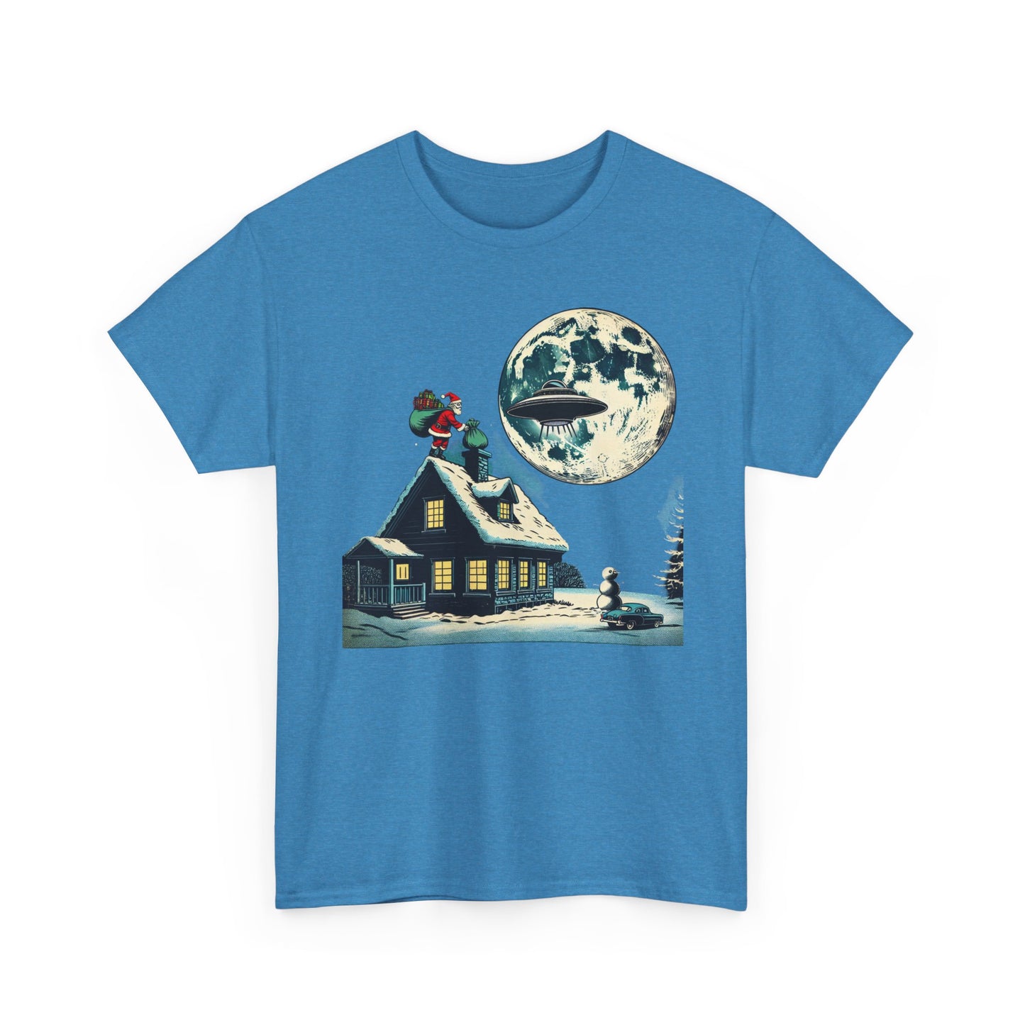 Christmas Santa UFO, Unisex Tee