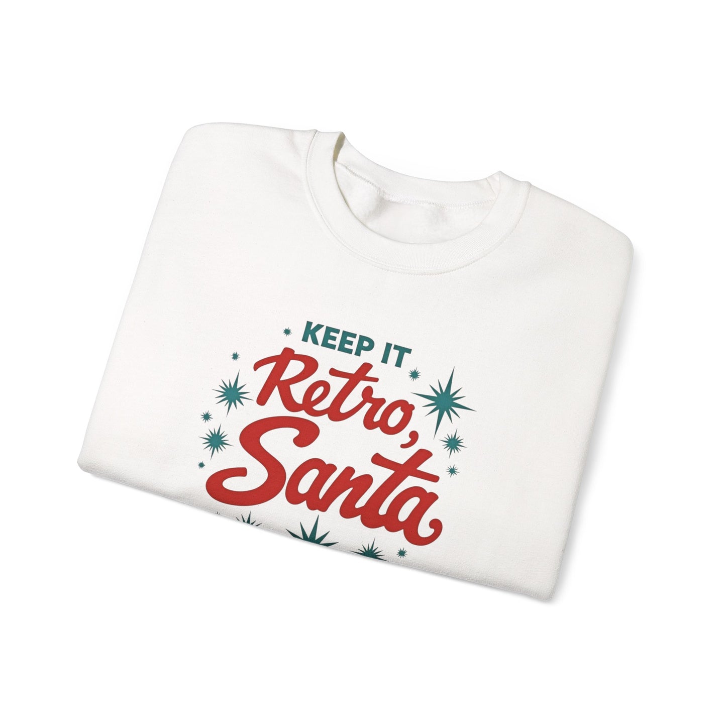 Retro Santa Sweatshirt — Vintage Holiday Crewneck