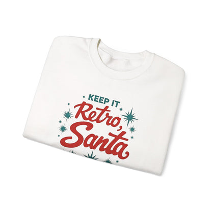 Retro Santa Sweatshirt — Vintage Holiday Crewneck