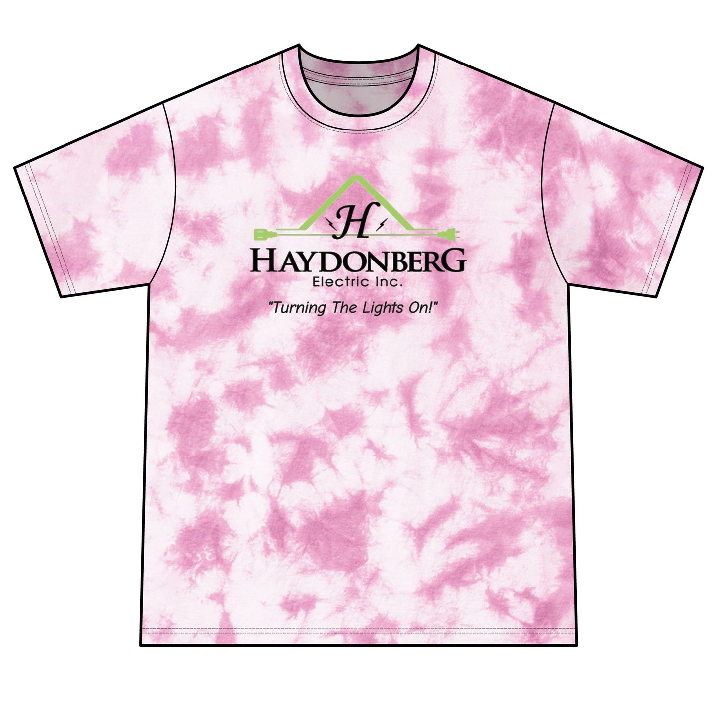 Haydonberg Turning The Lights On, Unisex Crystal Tie-Dye Tee