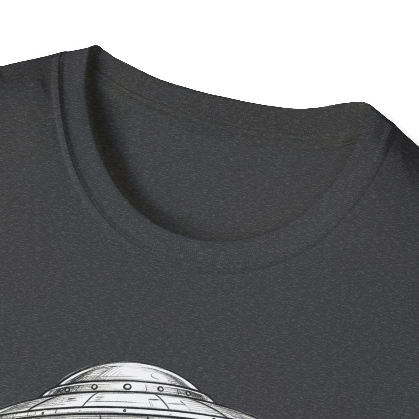 Alien Abduction Easter Bunny T-Shirt — UFO Beaming Candy Design