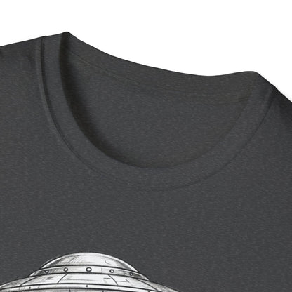 Alien Abduction Easter Bunny T-Shirt — UFO Beaming Candy Design