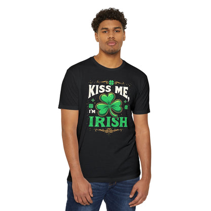 Kiss Me I’m Irish, Unisex CVC Jersey T-shirt