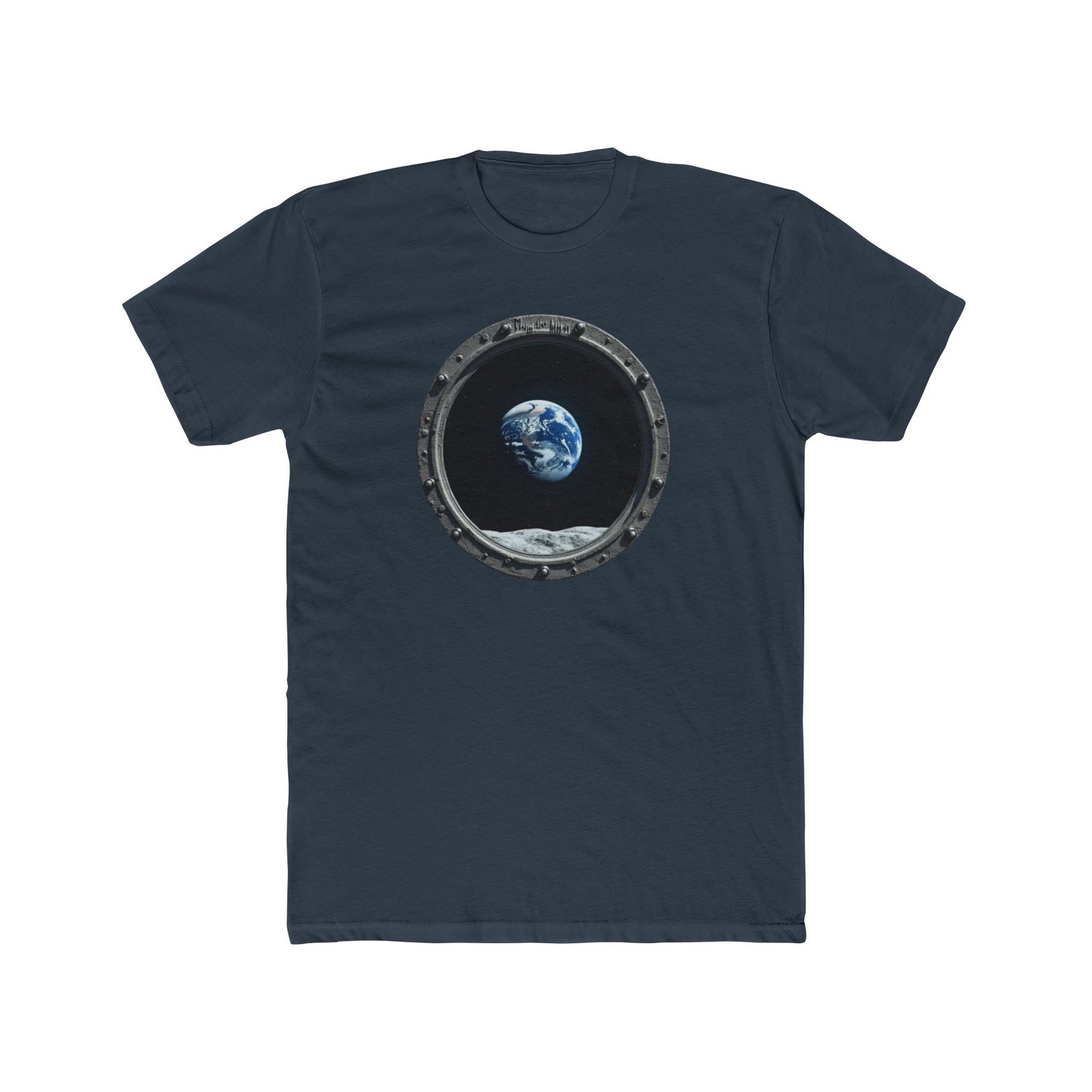Earth view, Space-Inspired Unisex Cotton Crew Tee, Perfect for Astronaut Lovers, Casual Wear, Gift for Space Enthusiasts, Earth Day Celebration, [...] - Psychonaut Swag