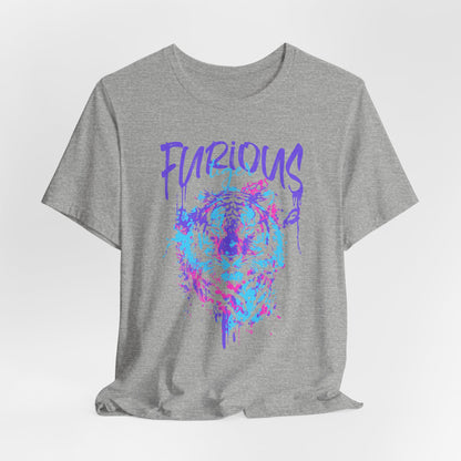 Furious Tiger, Unisex Jersey Short Sleeve Tee