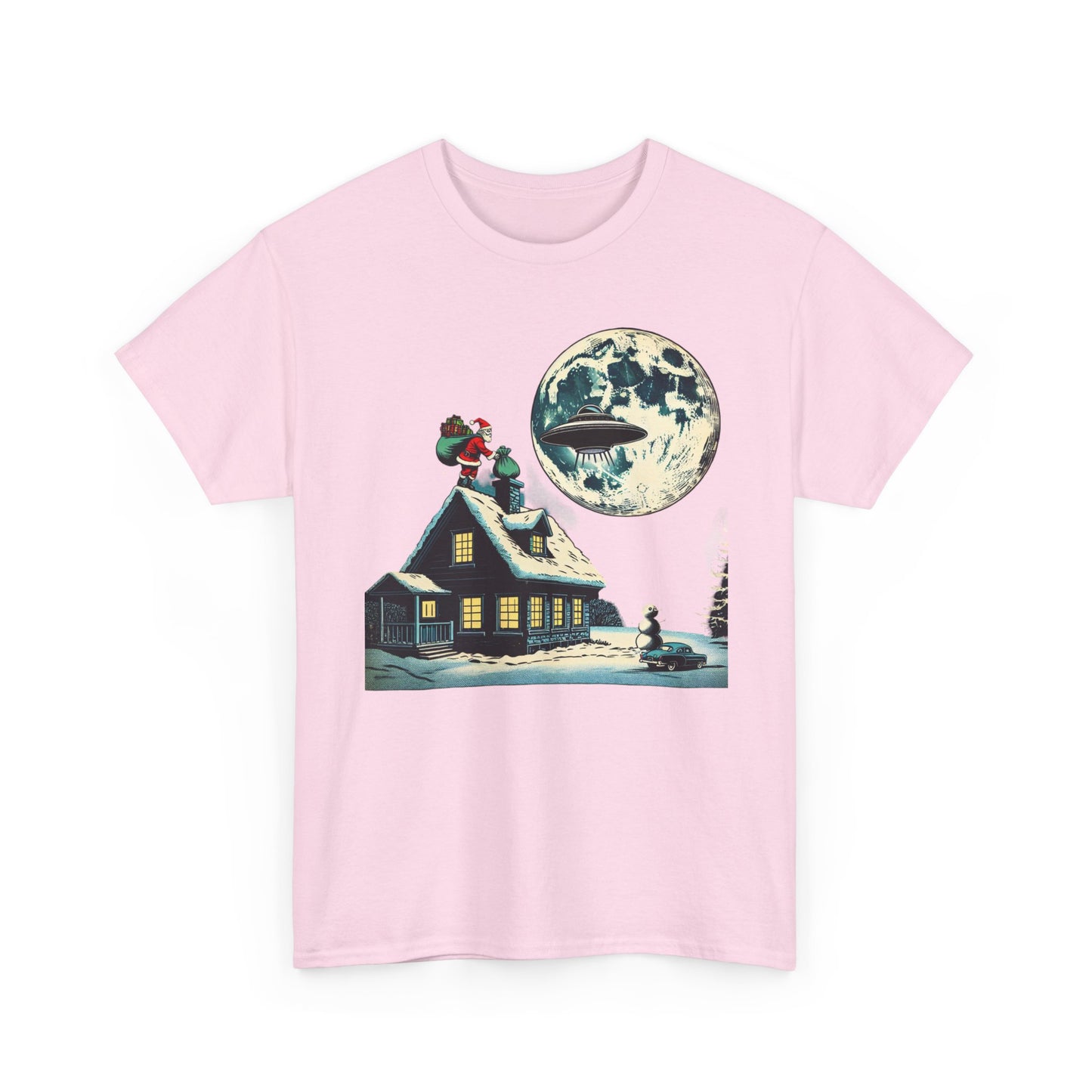 Christmas Santa UFO, Unisex Tee