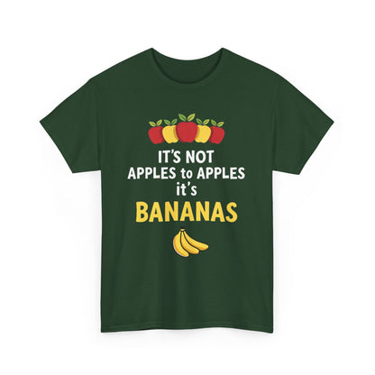 Funny Banana T-Shirt: It's Not Apples to Apples, Cute Graphic Tee for Food Lovers, Gift for Birthdays, Casual Wear, Humor Shirt - Psychonaut Swag