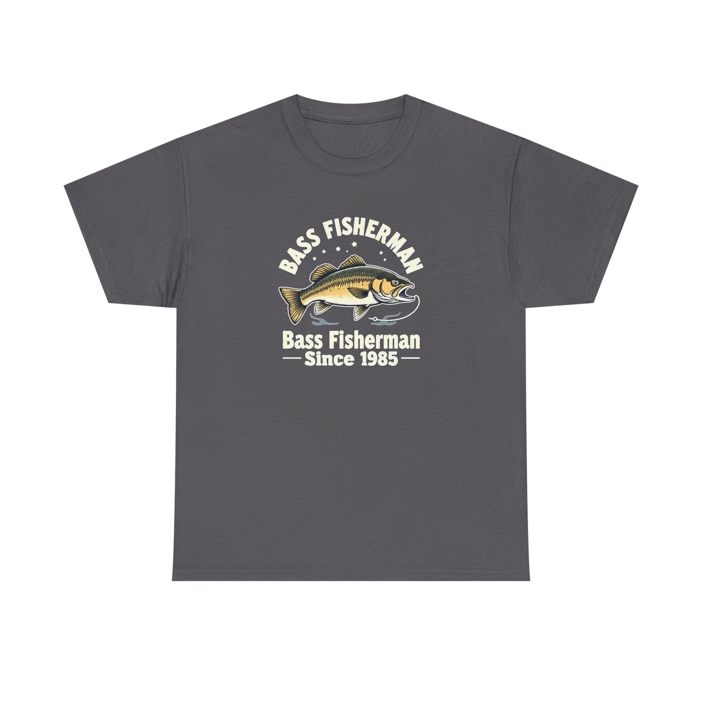 Bass Fisherman T-Shirt – "Bass Fisherman Since 1985" Vintage Fishing Tee