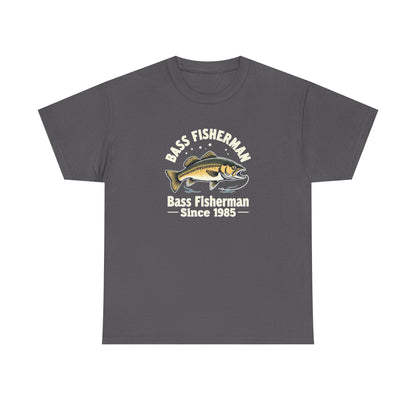 Bass Fisherman T-Shirt – "Bass Fisherman Since 1985" Vintage Fishing Tee