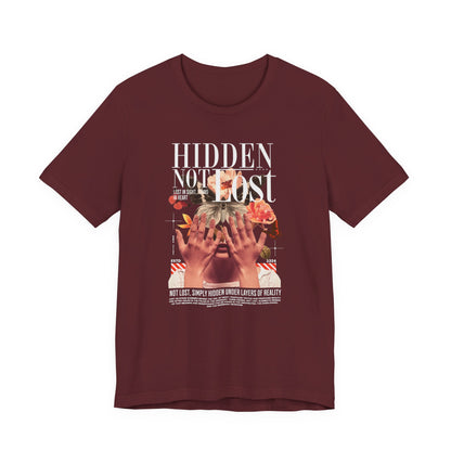 Hidden Not Lost Floral Graphic Tee — Empowering Mental Health Awareness Shirt
