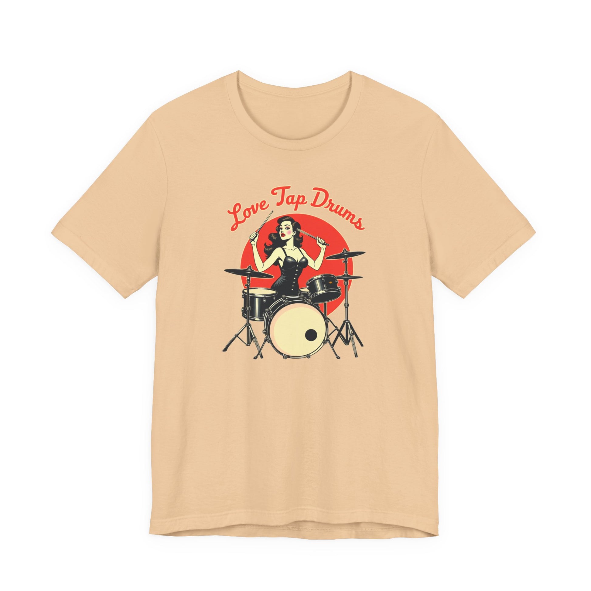 Love Tap Drums, Drummer Tee - Perfect for Music Lovers, Band Merch, Gifts for Musicians, Concerts, Casual Wear, Love Tap Drums - Psychonaut Swag
