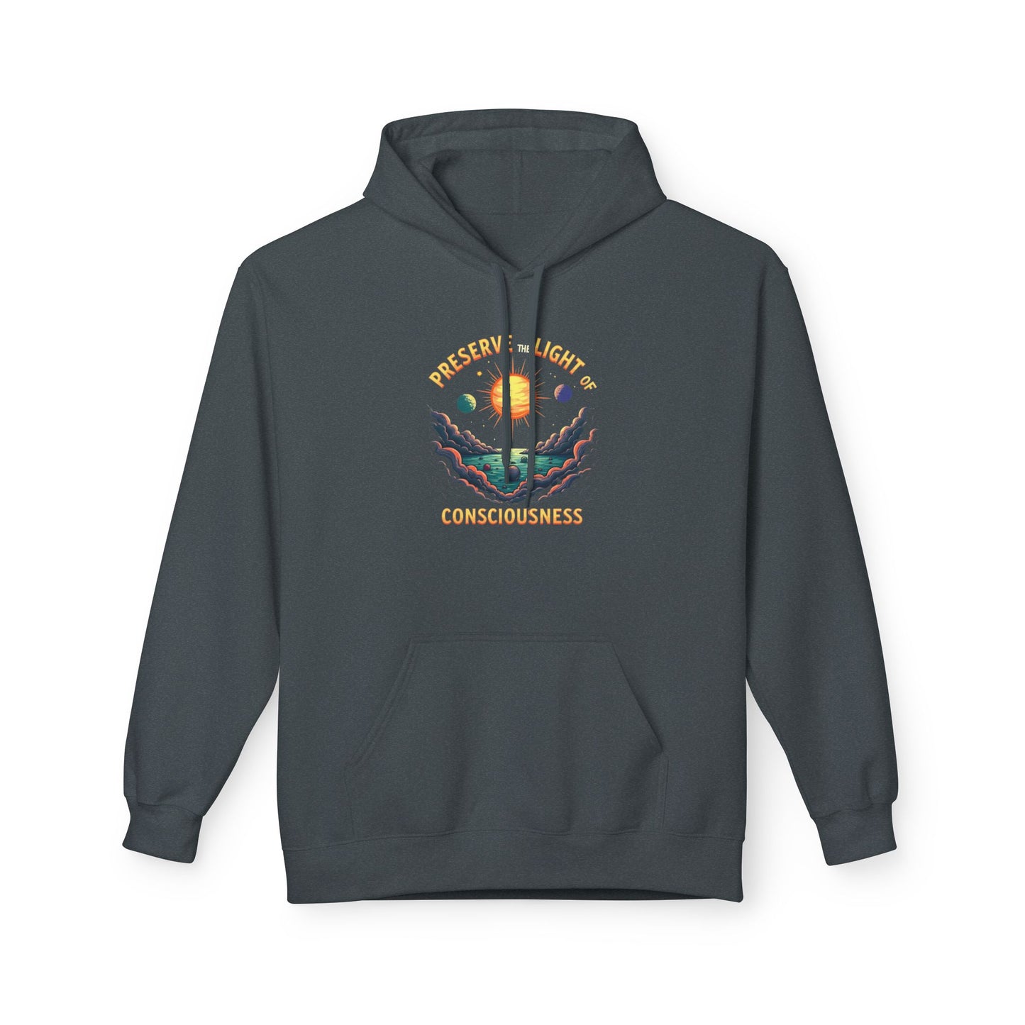 Consciousness Preservation Hoodie — "Preserve the Light of Consciousness" Graphic Hoodie