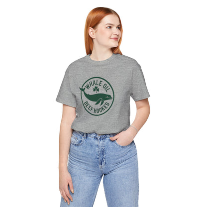 St. Patrick's Day 'Whale Oil Beef Hooked' T-Shirt — Funny Irish Drinking Tee