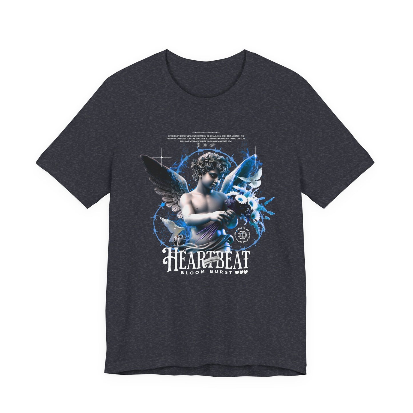 Cherub Heartbeat Graphic Tee — Vintage Angel Art T‑Shirt