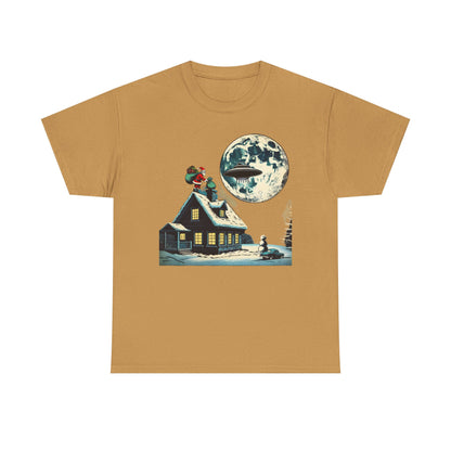 Christmas Santa UFO, Unisex Tee