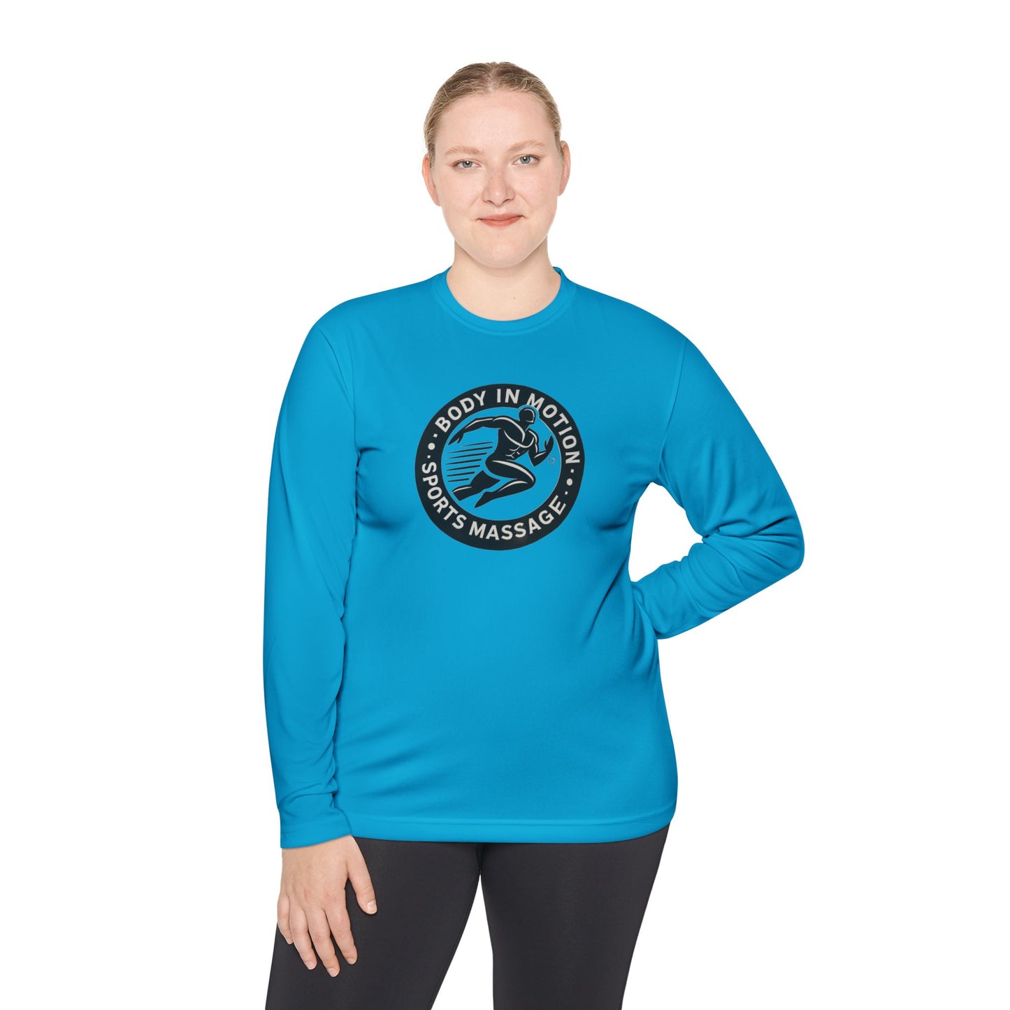 Sports Massage Long Sleeve Tee — "Body in Motion" Athletic Therapy Shirt