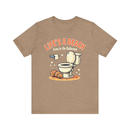 Life's a Beach, Unisex Short Sleeve Shirt - Psychonaut Swag