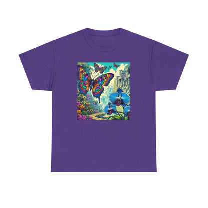 Butterfly Orchid, Unisex Heavy Cotton Tee - Psychonaut Swag