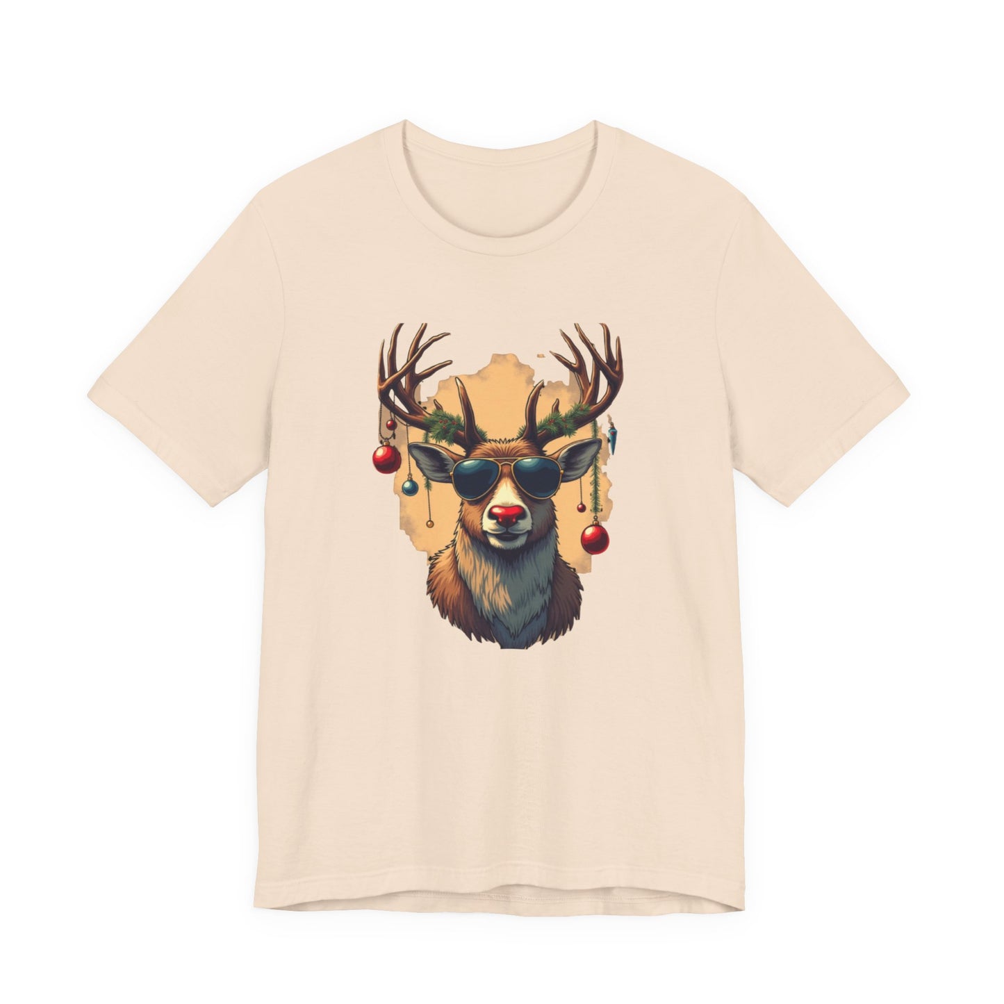 Rudolph the Party Animal, Unisex Jersey Short Sleeve Tee