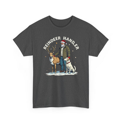 Reindeer Handler T‑Shirt — Santa Handler Graphic Holiday Tee