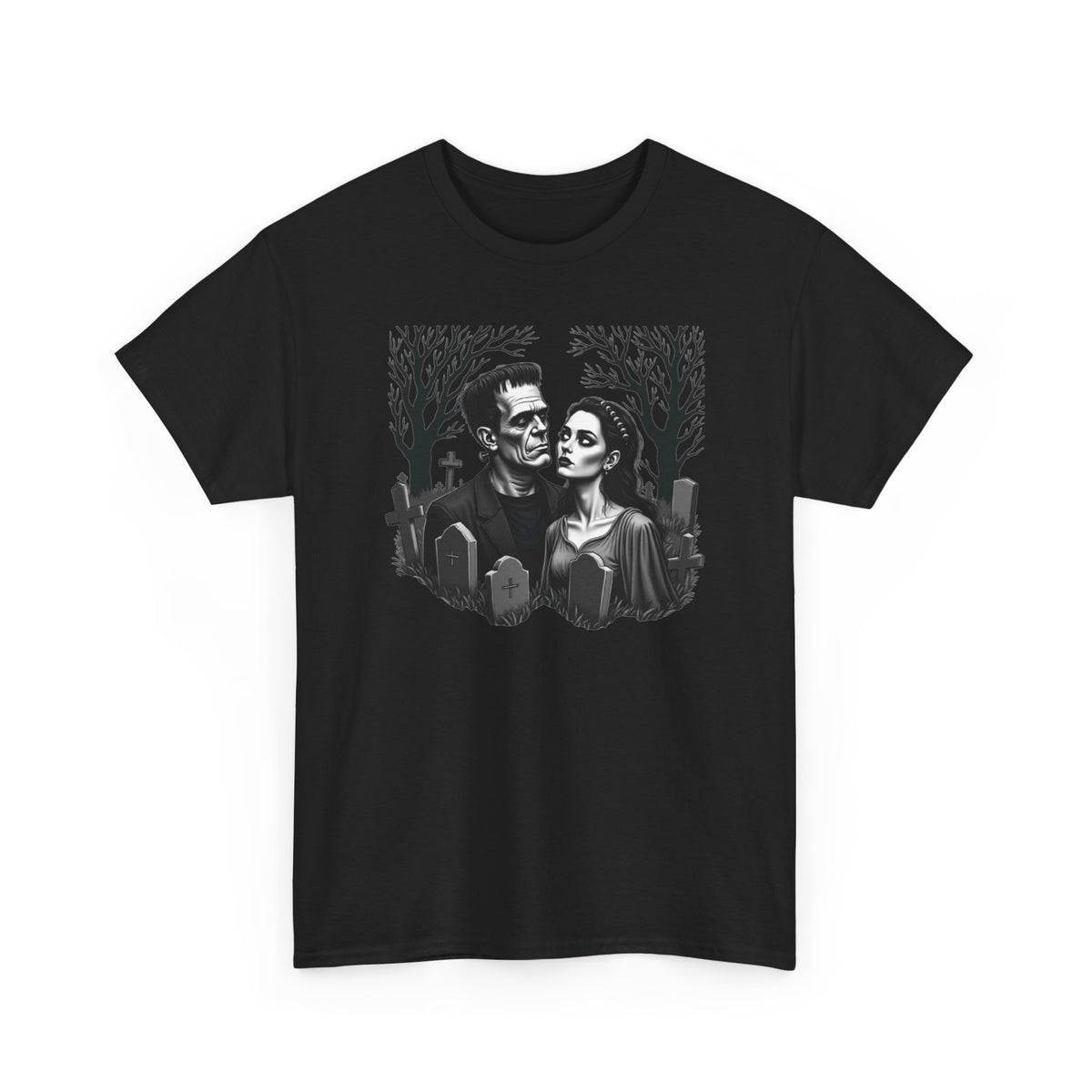 Gothic 'Until Forever' Couple Tee — Anniversary Season Graphic T-Shirt