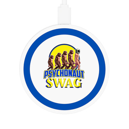 Psychonaut Swag small biz, Wireless Charging Pad, Fun Charging Station, Gamer Gift, Home Office Decor, Tech Accessory, Eco-Friendly Charging