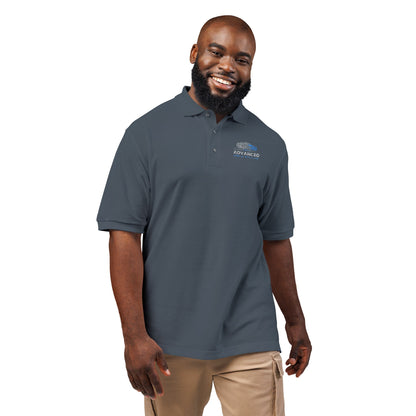 Advanced Mobile, Unisex Polo Shirt with Embroidery, Casual Wear, Gift for Dad, Customizable Shirt, Summer Wardrobe Essential