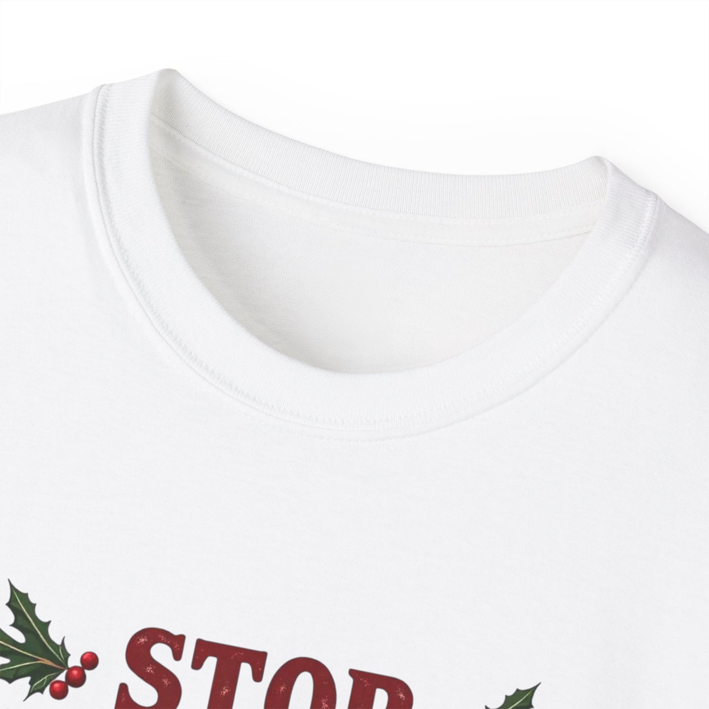Stop Staring At My Nuts Christmas Tee — Funny Holiday Nutcracker Shirt