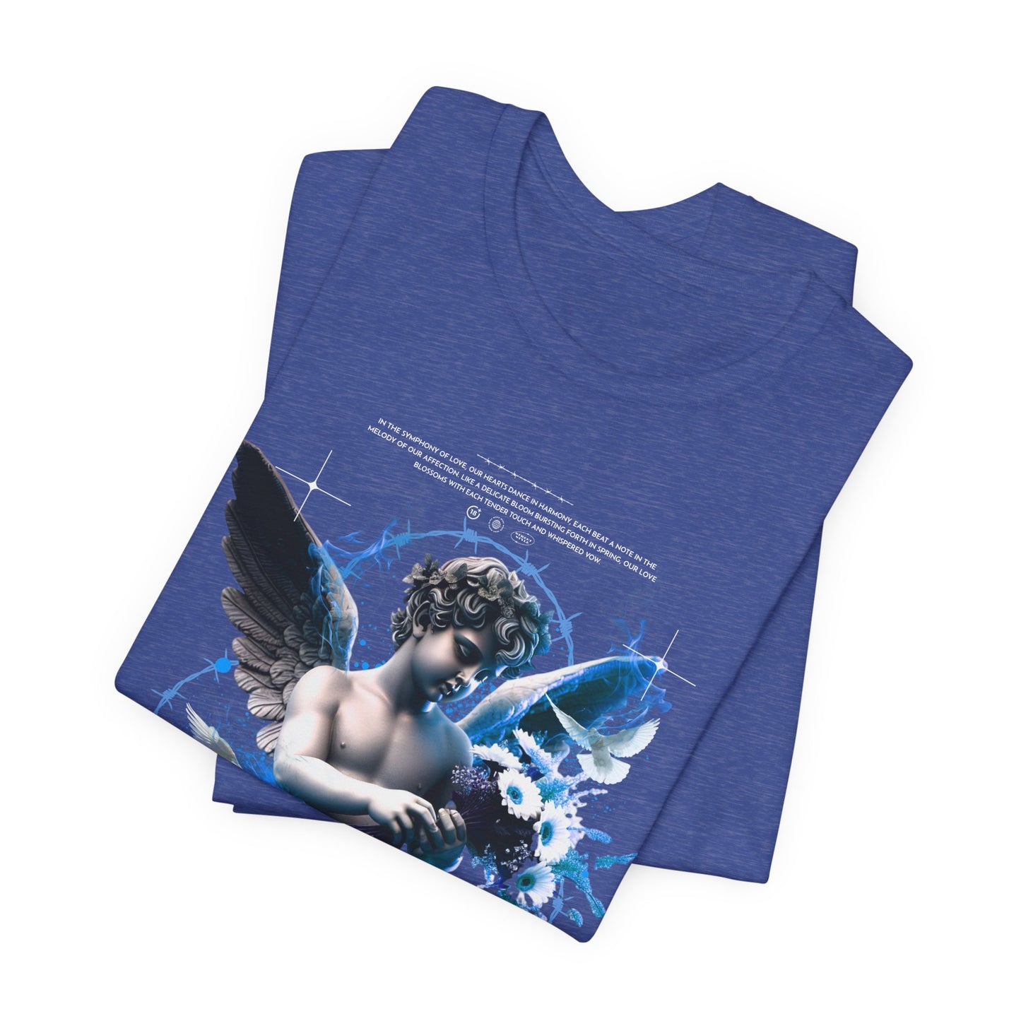 Cherub Heartbeat Graphic Tee — Vintage Angel Art T‑Shirt