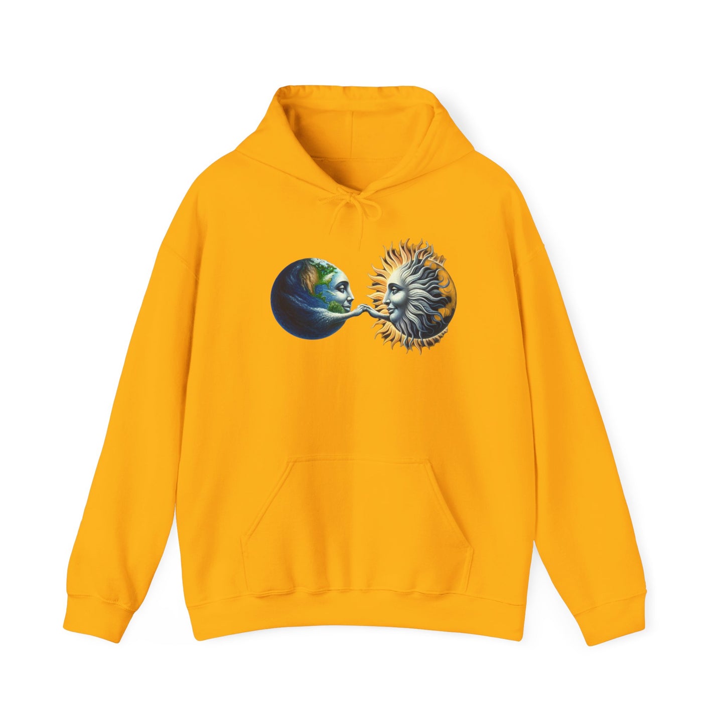 Sun-Locked Earth, High,Unisex Heavy Blend™ Hooded Sweatshirt - Psychonaut Swag
