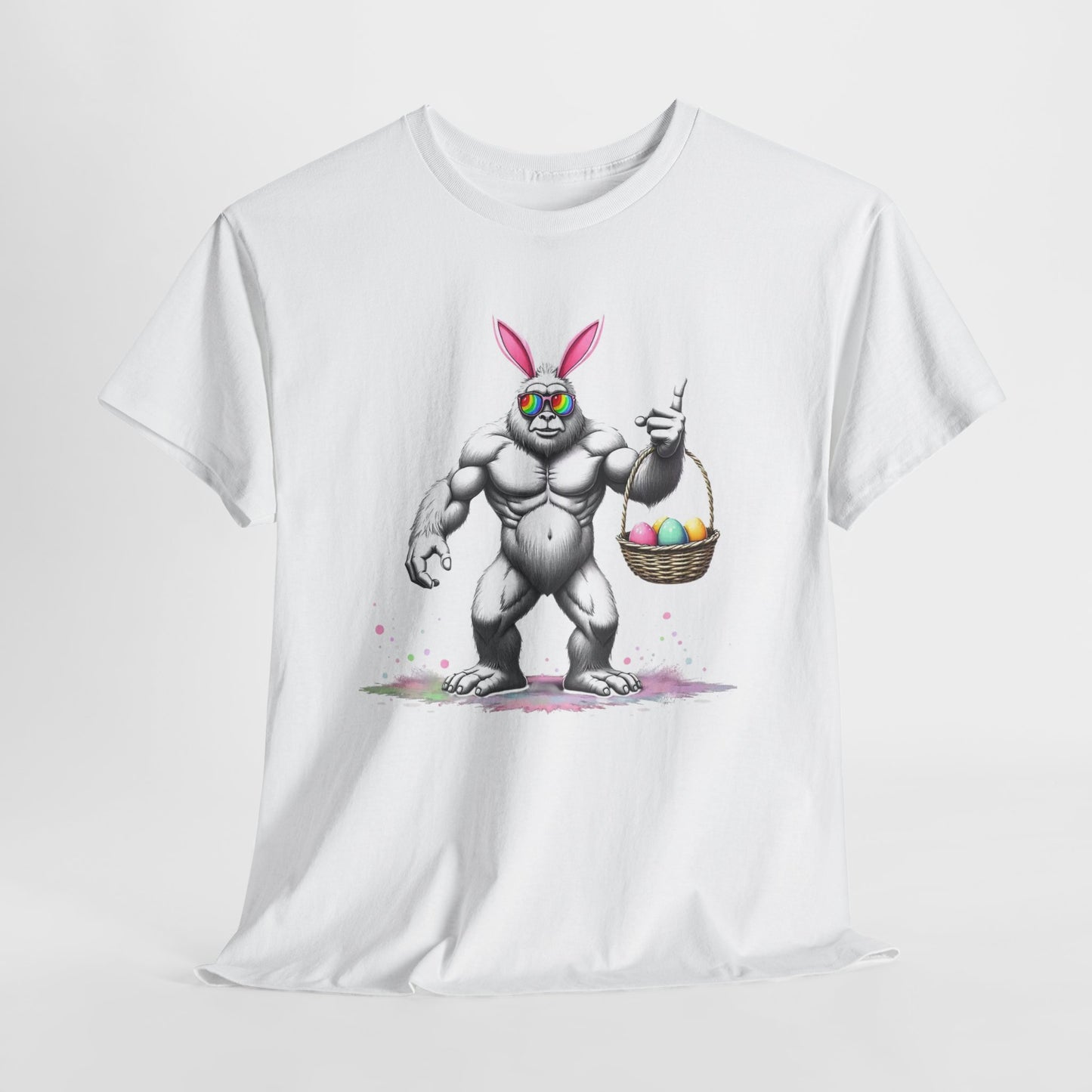 Muscular Easter Bunny T-Shirt — Funny Easter Basket Tee