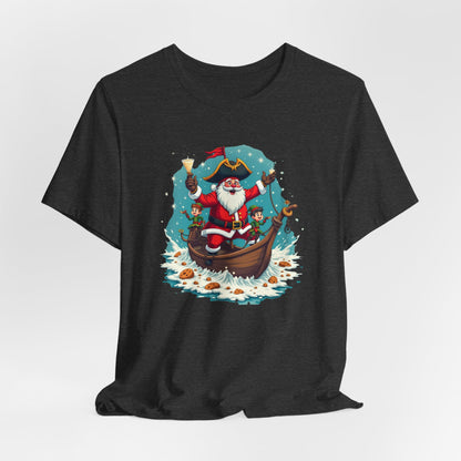 Santa in Gondola Christmas Tee