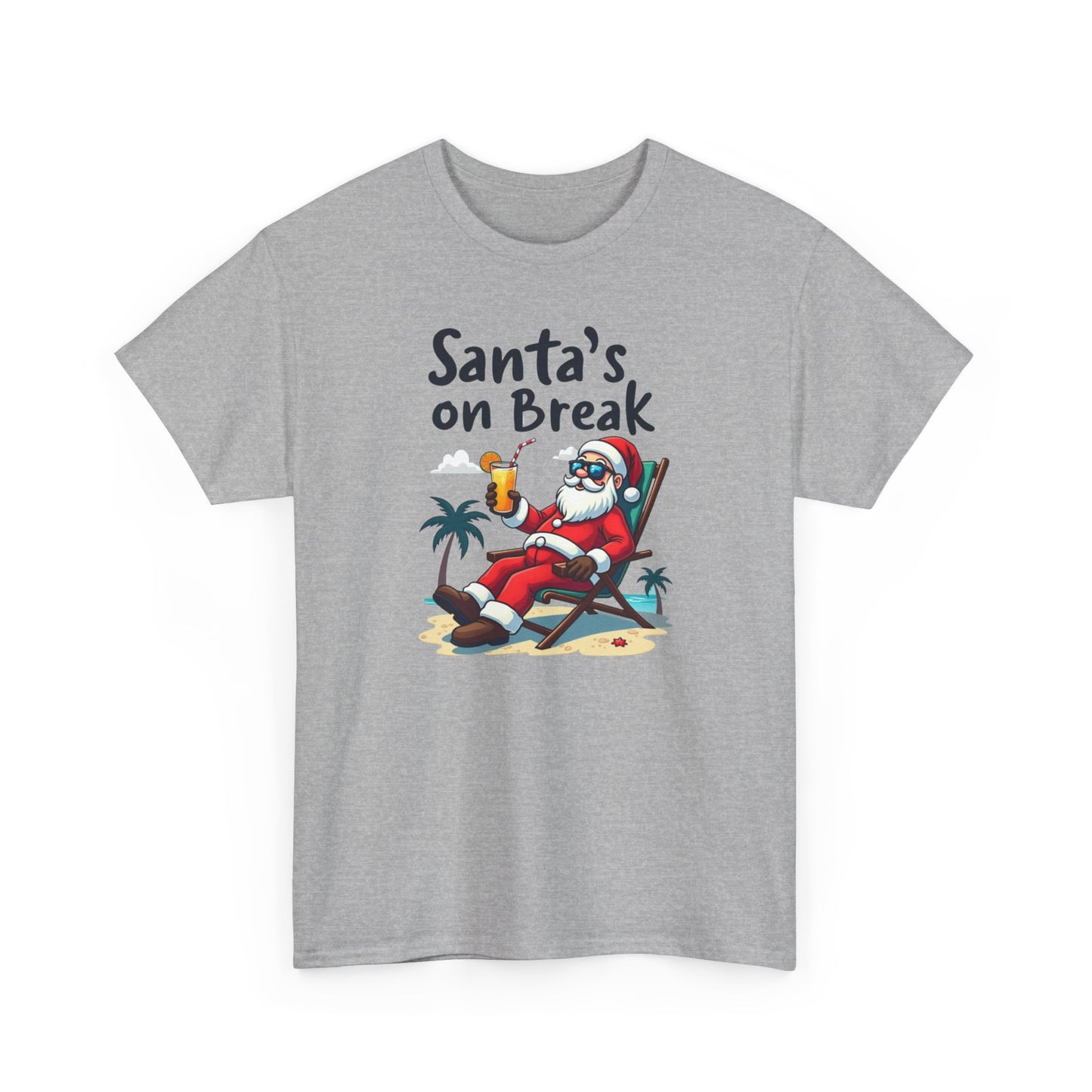 Santa's On Break T-Shirt – Funny Tropical Christmas Tee