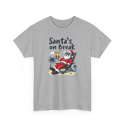 Santa's On Break T-Shirt – Funny Tropical Christmas Tee