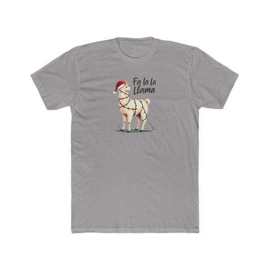 Fa La Llama Christmas Tee — Cute Llama Holiday T-Shirt