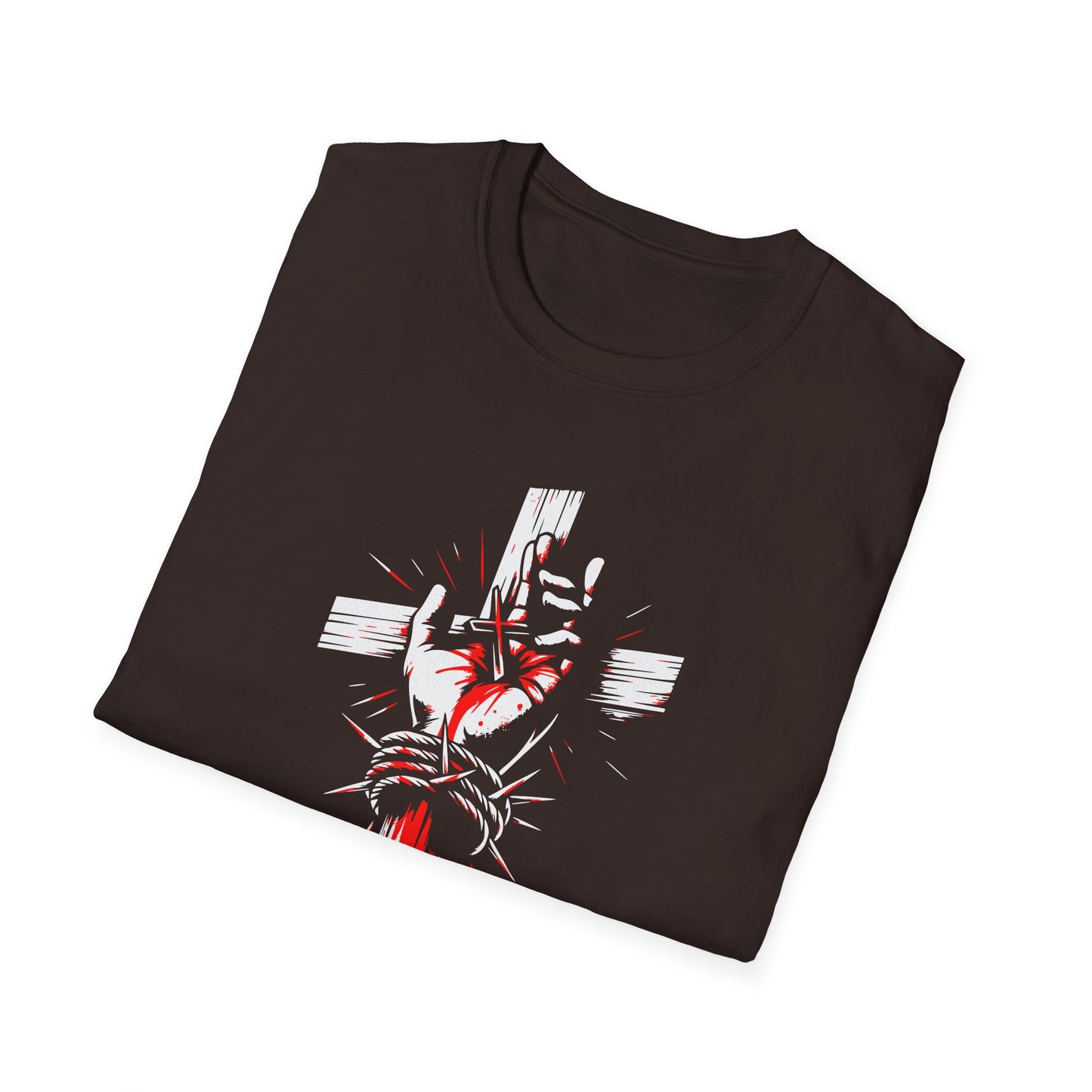 Jesus Cross T-Shirt — Blood and Crown Graphic Christian Tee