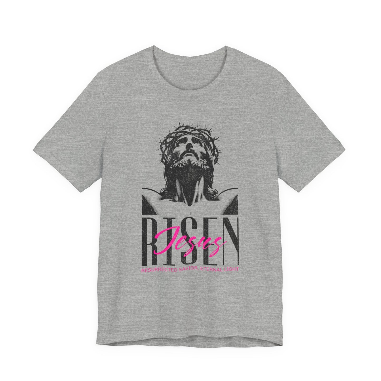 Risen Jesus Portrait Tee — Christian Easter Resurrection T-Shirt