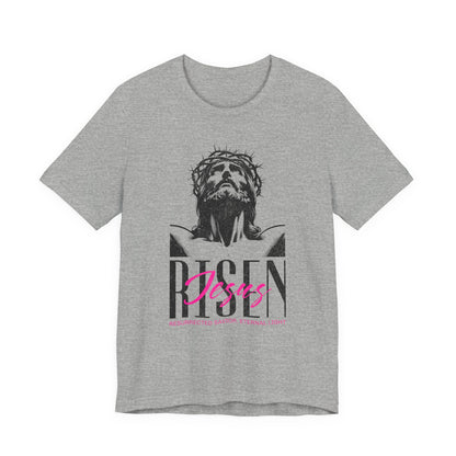 Risen Jesus Portrait Tee — Christian Easter Resurrection T-Shirt