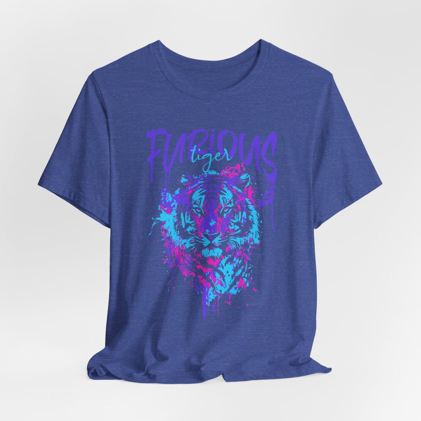 Furious Tiger, Unisex Jersey Short Sleeve Tee