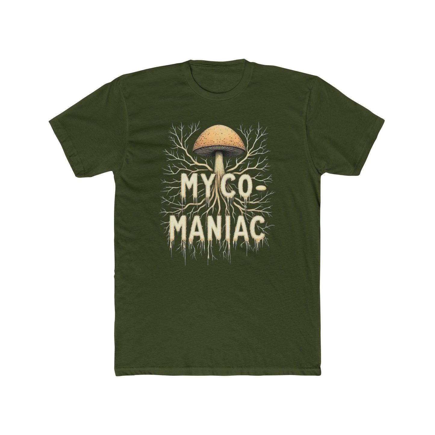 Myco-Maniac Unisex Cotton Crew Tee - Fun Fungi Shirt, Nature Lover Gift, Mushroom Enthusiast Apparel, Eco-Friendly Top, Perfect for [...] - Psychonaut Swag