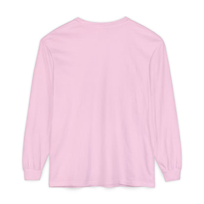 Sunset Dolphin Unisex Garment-dyed Long Sleeve T-Shirt - Psychonaut Swag