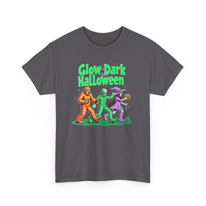 Retro Halloween Tee — Bigfoot, Alien, Witch, Trick-or-Treating Graphic T-Shirt