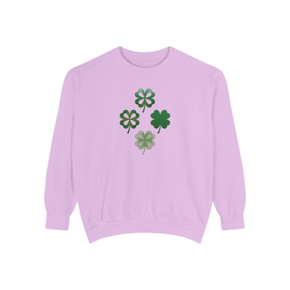 Clovers Unisex Garment-Dyed Sweatshirt