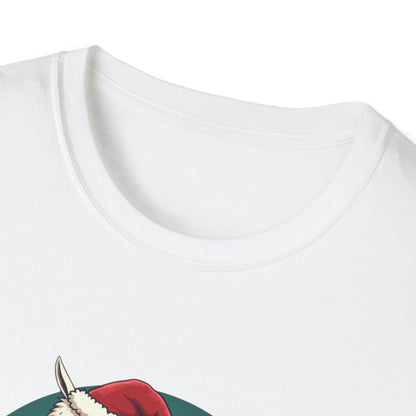 Christmas Llama T-Shirt — Cute Santa Hat Holiday Graphic Tee