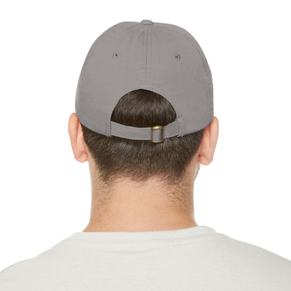 Extruder2Plate, Dad Hat with Leather Patch (Round)