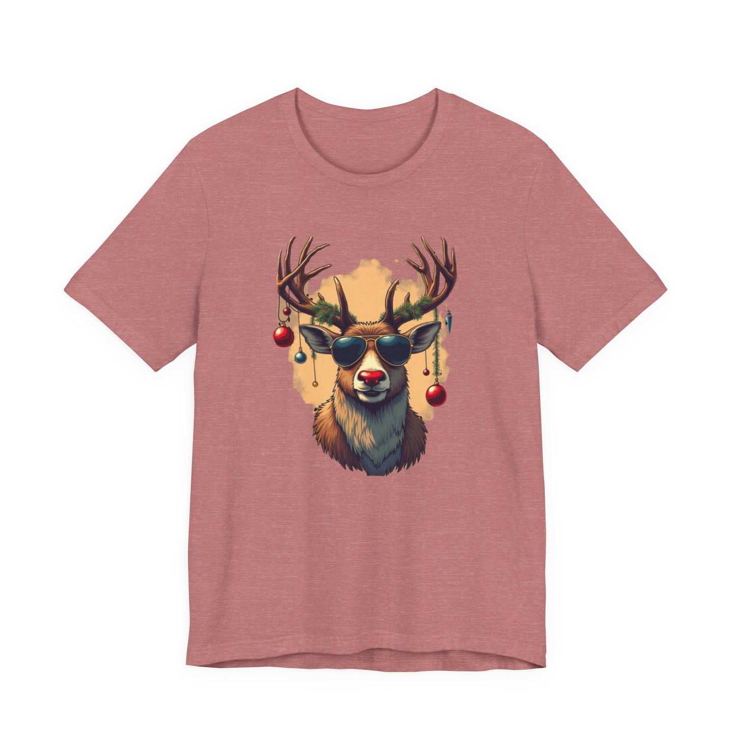 Rudolph the Party Animal, Unisex Jersey Short Sleeve Tee
