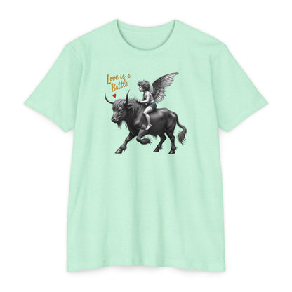 Cupid, Highland Bull Riding Shirt — 'Love Is a Battle'