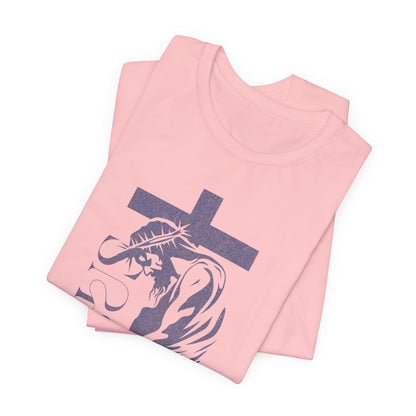 Christian Jesus Tee — Crown of Thorns Cross Graphic T-Shirt