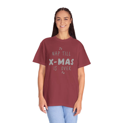 Nap Till X-Mas T-Shirt — Funny Christmas Holiday Tee